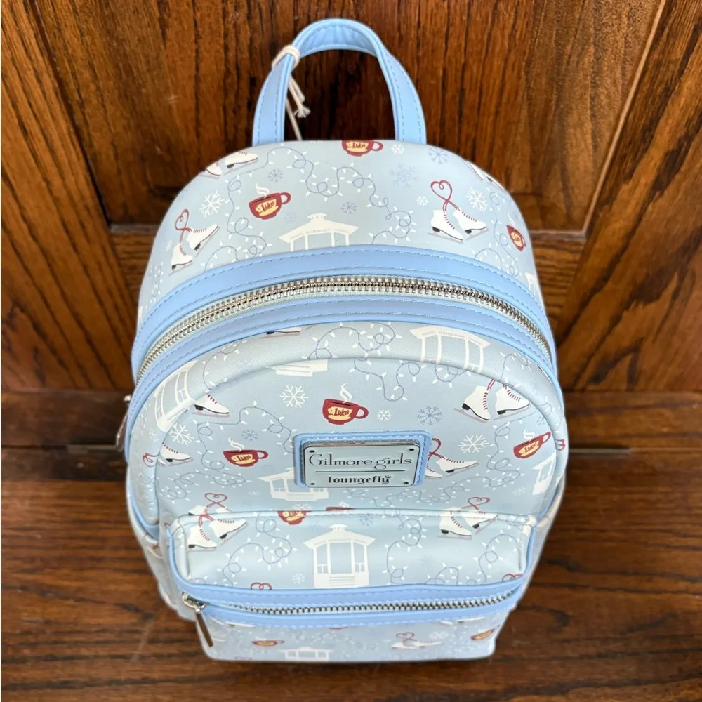 Loungefly Gilmore Girls Backpack WB Tour Exclusive Christmas Winter - Picture 5 of 5